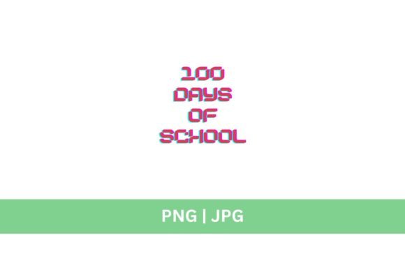 100 Days of School Retro Graphic: Vintage Charm for Modern Projects