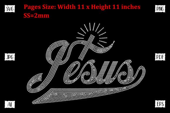 Bring Light to Your Projects with the JESUS Rhinestone Template