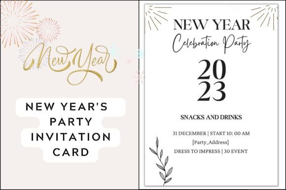 Celebrate with Style: The New Year Party Invite Premium