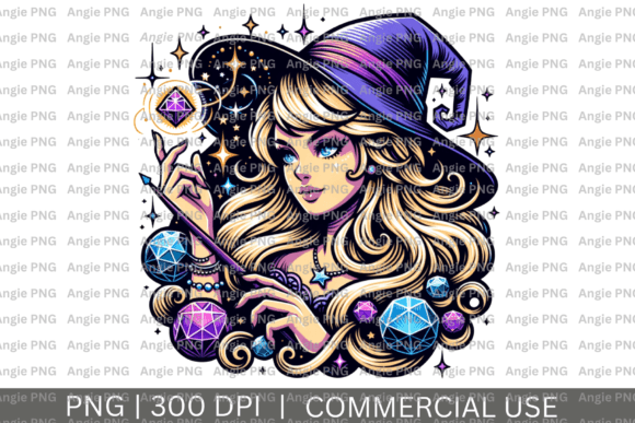 Crystal Witch PNG Clipart: Infusing Mystical Charm into Modern Design