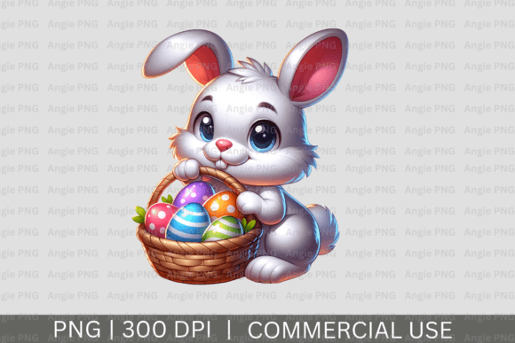 Cute Easter Bunny in Basket PNG: A Designer's Guide