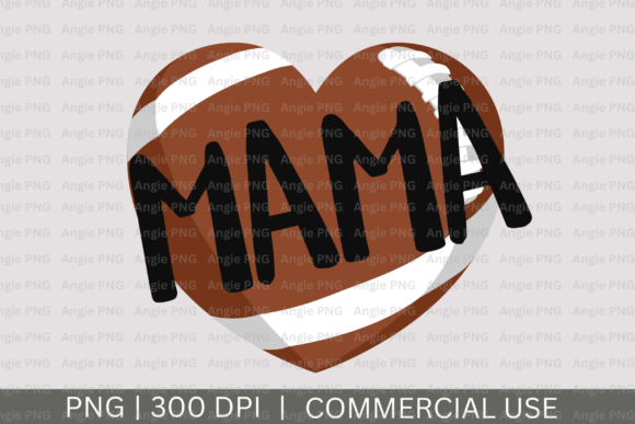 Mama Love Football PNG: Game Day Graphics