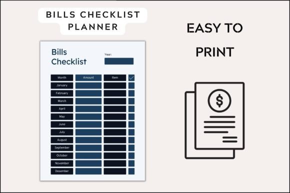 Master Your Monthly Bills with This Simple Checklist Planner