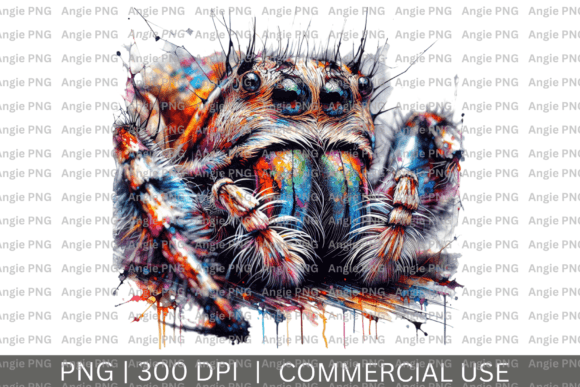 Spider Abstract Watercolor Clipart: Elevate Your Creative Projects