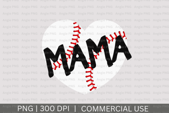 Unleash Your Team Spirit: The Baseball Mama PNG Design
