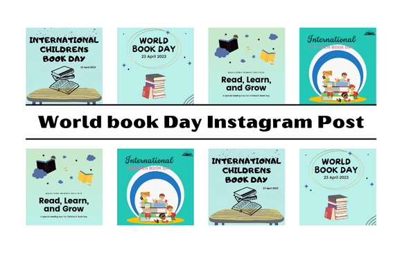 World Book Day Instagram Templates for Professional Branding